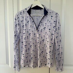 San Soleil UV 50 and Cooling Long Sleeve Womens Martini Glasses Sz XS